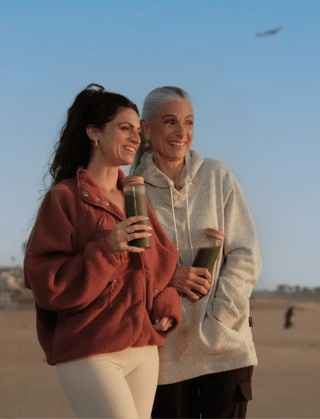 Women enjoying Organic Greens